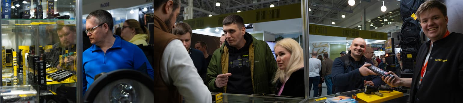 Встреча с посетителями выставки на стенде компании.