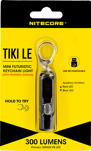 4 Фонарь-брелок TIKI LE BLACK 