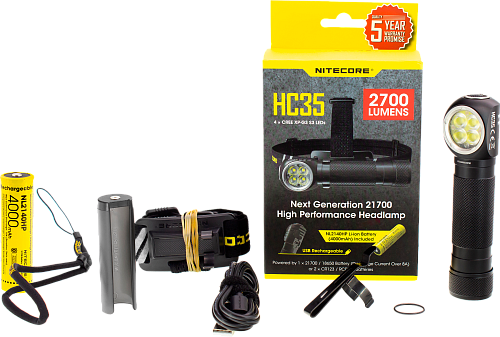 5 Фонарь налобный HC35 