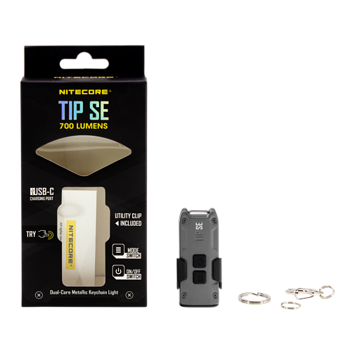 4 Фонарь-брелок TIP SE Grey 